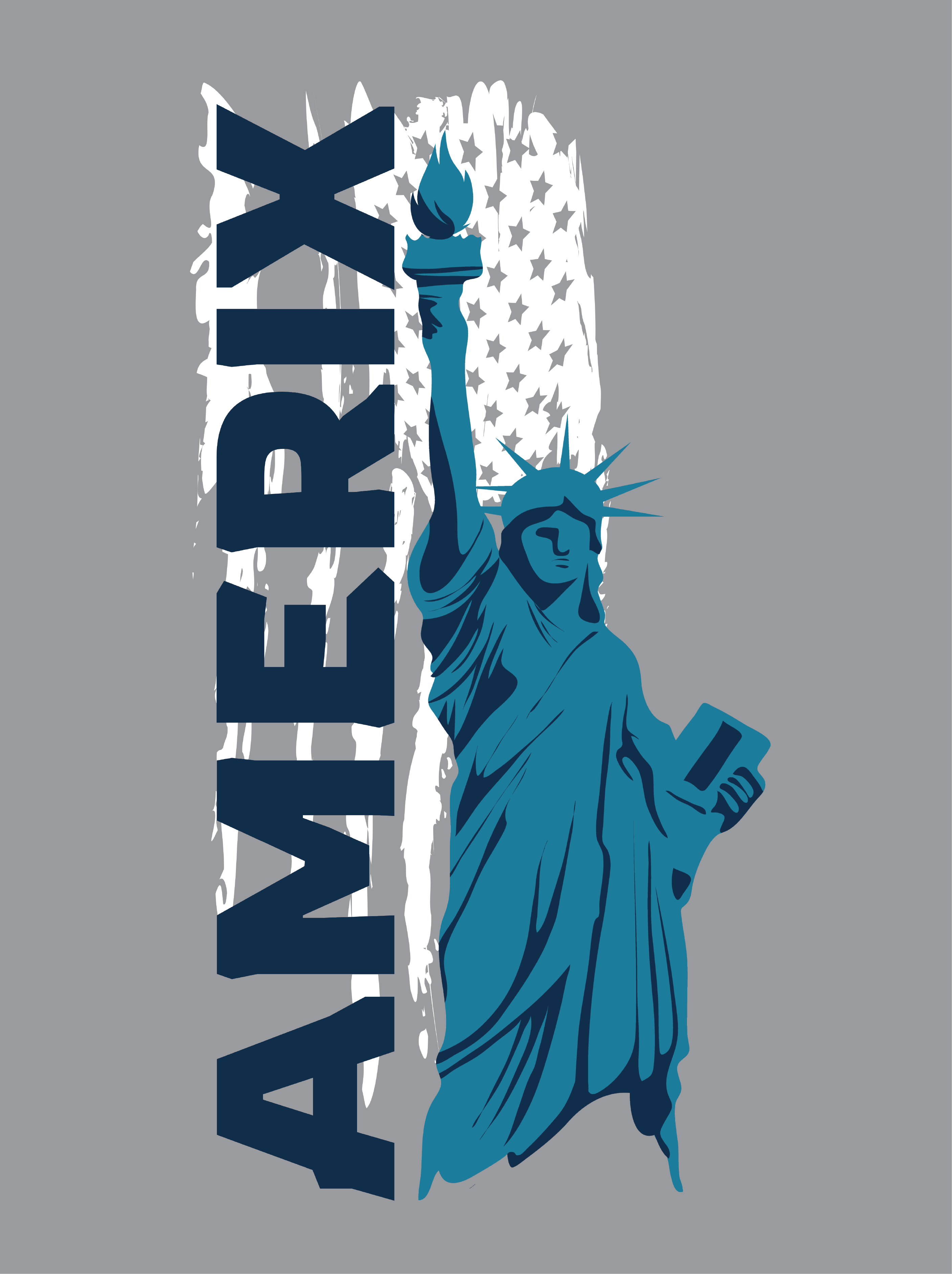 AmeriX Lady Liberty Mens Performance Tee