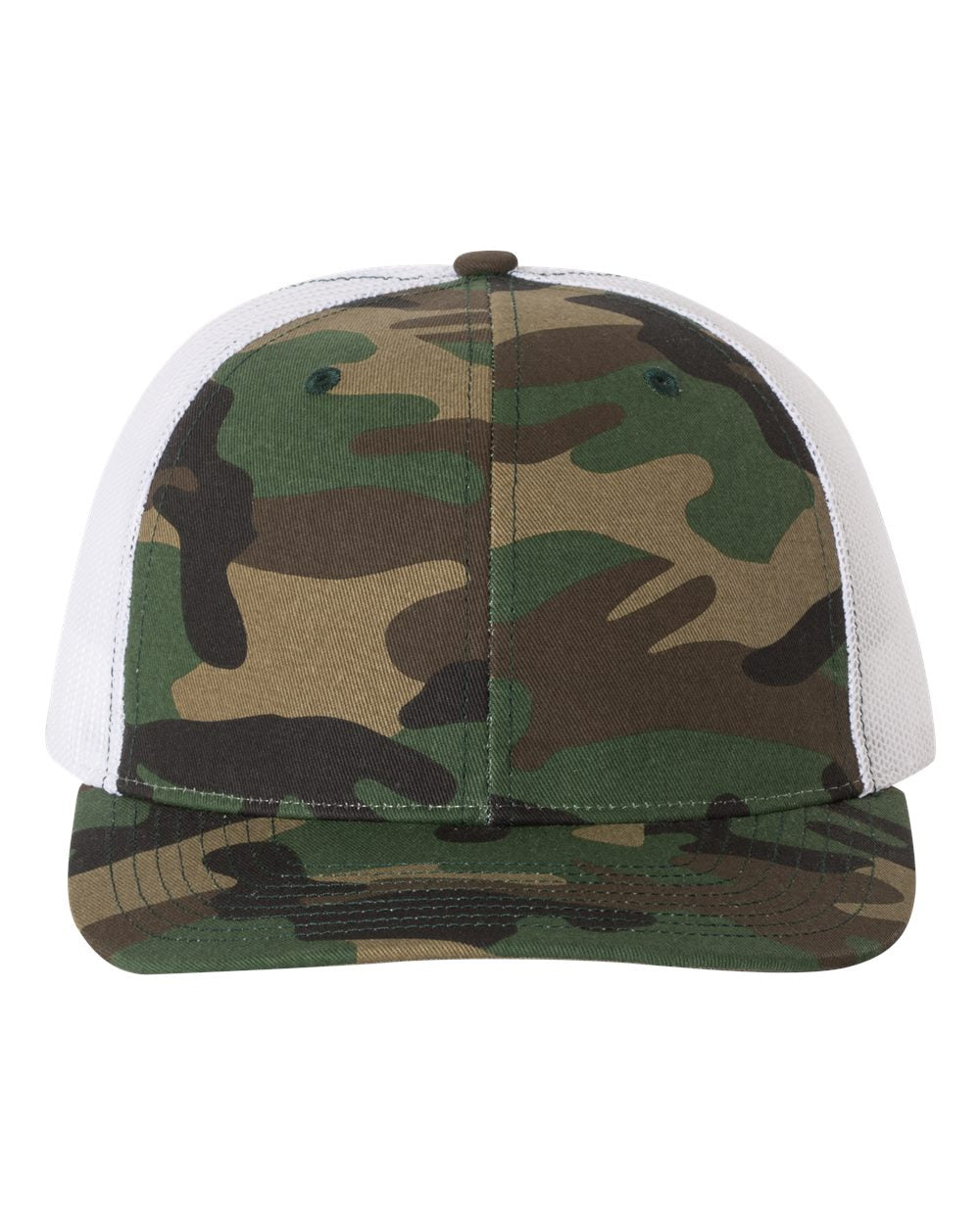 Richardson Printed Camo Snapback Trucker Hat #112P (EMBROIDERY)