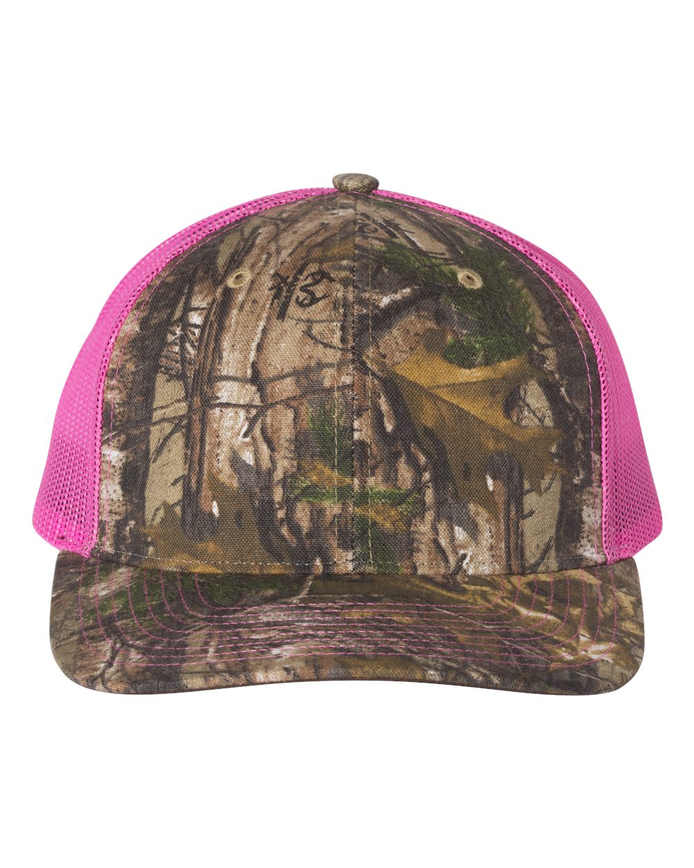 Richardson Printed Camo Snapback Trucker Hat #112P (EMBROIDERY)