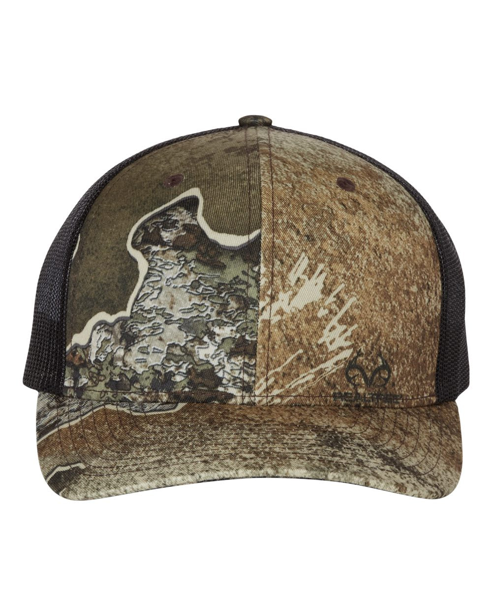 Richardson Printed Camo Snapback Trucker Hat #112P (EMBROIDERY)