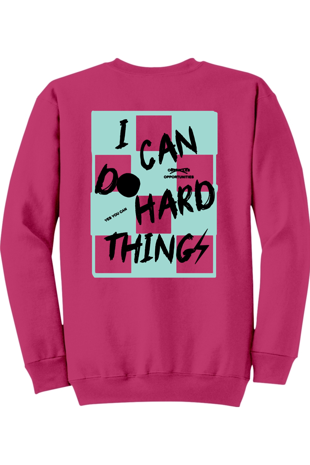 PREORDER Sangria + Teal/Black "I Can Do Hard Things" Sweatshirt