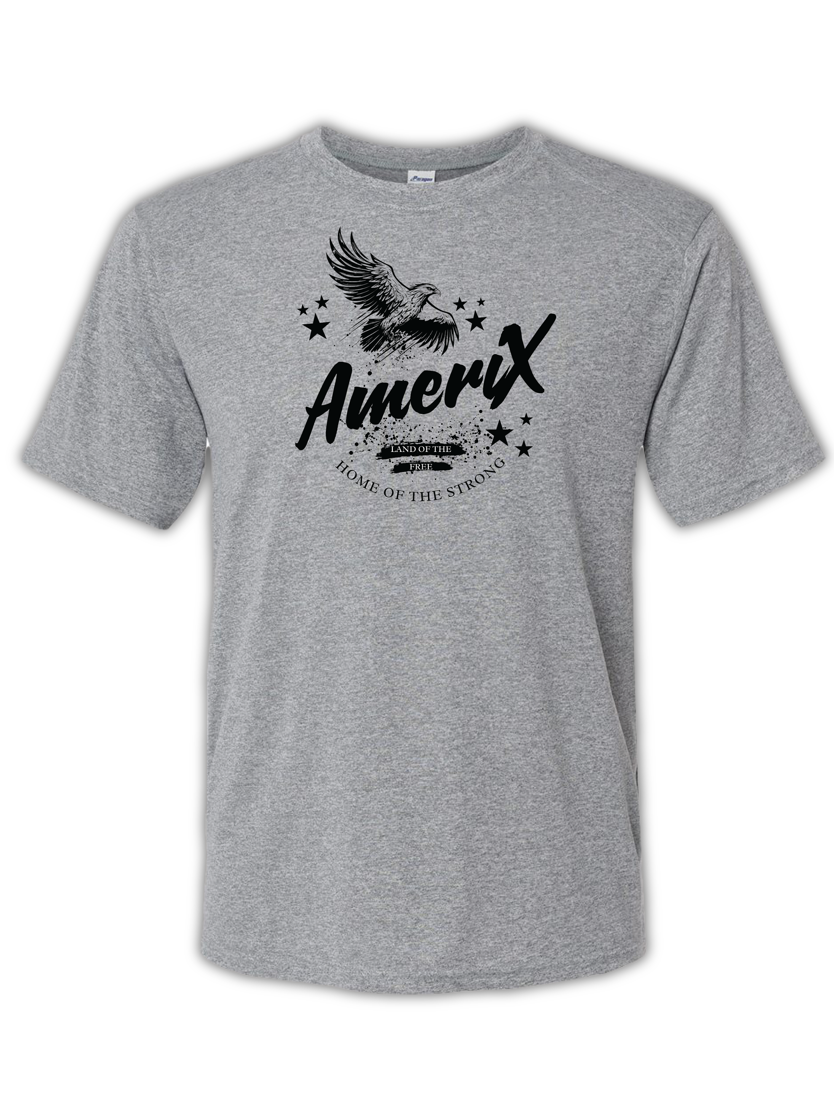 AmeriX Home of the Strong Mens Performance Tee