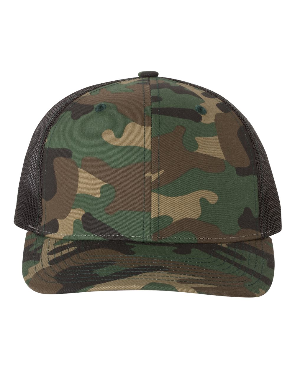 Richardson Printed Camo Snapback Trucker Hat #112P (EMBROIDERY)